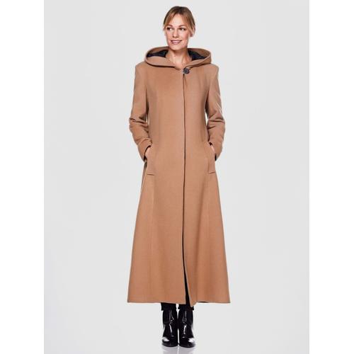 Manteau long à online capuche femme